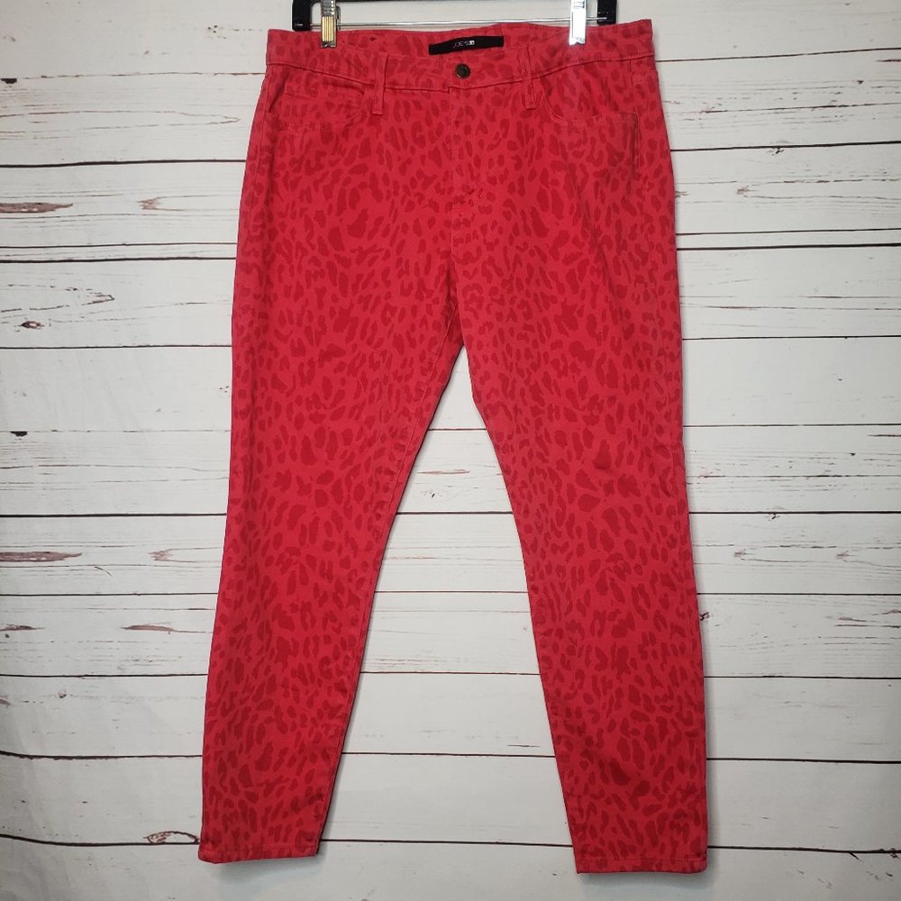 Joe's The High Water Red Leopard Jeans - Picture 2 of 14